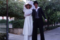 Echassier Belle époque pour mariage à Aix en Provence de Cirque Indigo