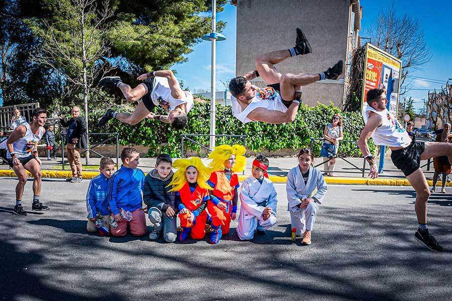 acrobatie de rue carnaval animation jeux olympiques